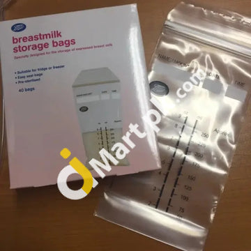 Boots Breastmilk Storage Bags 40 Count - (Made In Thailand) Imported From Uk